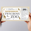Twycross Zoo Stars Gold Personalised Surprise Ticket Gift Voucher