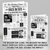 Born In 1915 White Newspaper Birthday Facts Any Year Any Age Personalised Card