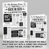 Born In 1926 White Newspaper Birthday Facts Any Year Any Age Personalised Card