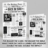Born In 1948 White Newspaper Birthday Facts Any Year Any Age Personalised Card