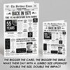 Born In 1971 White Newspaper Birthday Facts Any Year Any Age Personalised Card