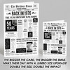 Born In 1976 White Newspaper Birthday Facts Any Year Any Age Personalised Card