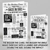 Born In 1993 White Newspaper Birthday Facts Any Year Any Age Personalised Card