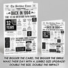 Born In 1994 White Newspaper Birthday Facts Any Year Any Age Personalised Card