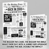 Born In 2000 White Newspaper Birthday Facts Any Year Any Age Personalised Card