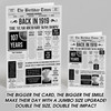 Born In 1919 Grey Newspaper Birthday Facts Any Year Any Age Personalised Card