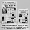 Born In 1947 Grey Newspaper Birthday Facts Any Year Any Age Personalised Card