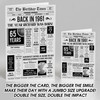 Born In 1961 Grey Newspaper Birthday Facts Any Year Any Age Personalised Card