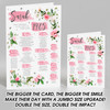 Born In 1965 Pink Flower Birthday Facts Any Year Any Age Personalised Card