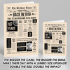 Born In 1919 Newspaper Birthday Facts Any Year Any Age Personalised Card