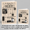 Born In 1931 Newspaper Birthday Facts Any Year Any Age Personalised Card