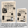 Born In 2008 Newspaper Birthday Facts Any Year Any Age Personalised Card