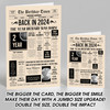 Born In 2024 Newspaper Birthday Facts Any Year Any Age Personalised Card
