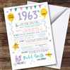 Born In 1963 Colour Birthday Facts Any Year Any Age Personalised Birthday Card