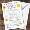 Born In 2012 Colour Birthday Facts Any Year Any Age Personalised Birthday Card