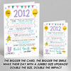 Born In 2012 Colour Birthday Facts Any Year Any Age Personalised Birthday Card