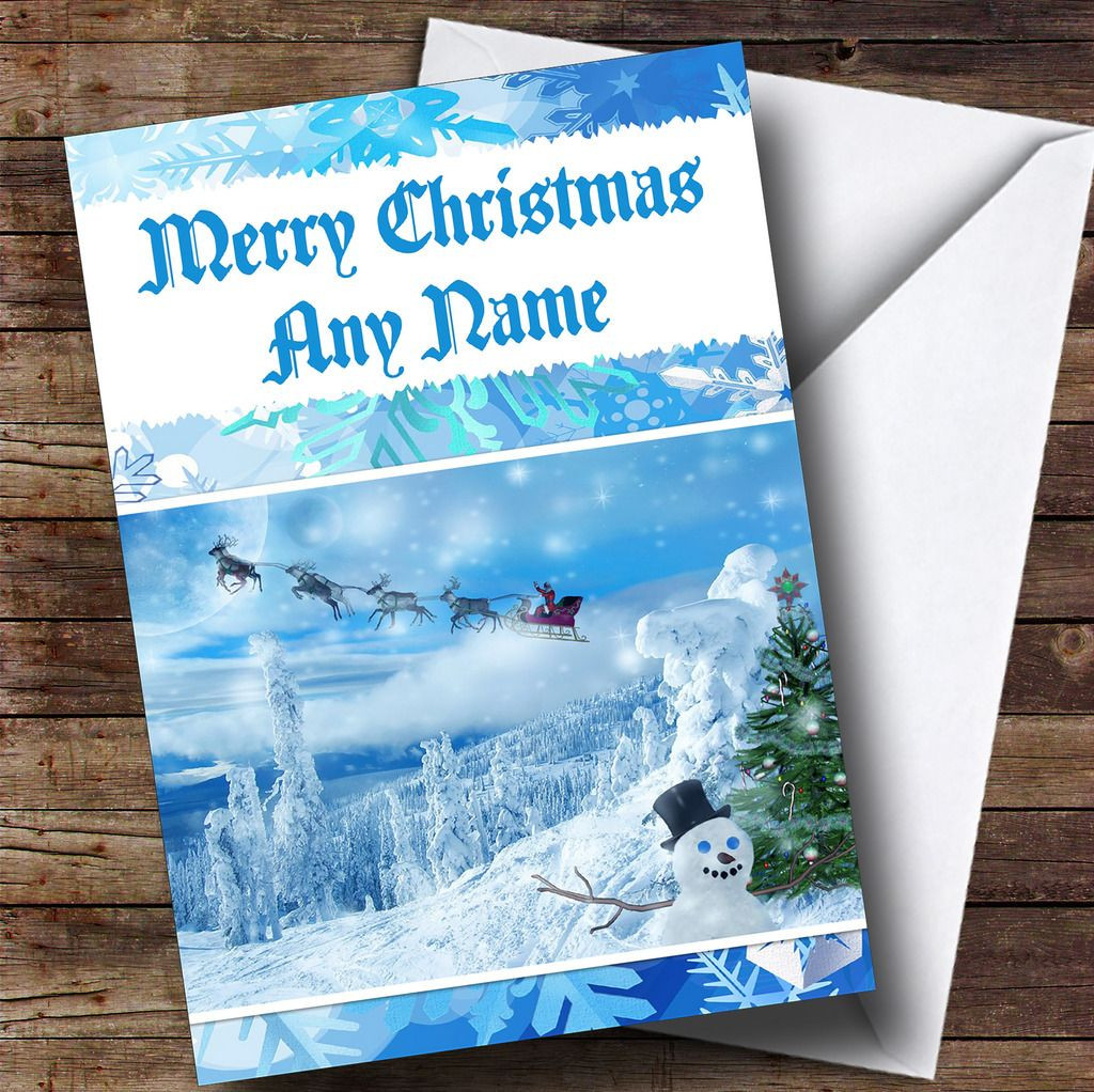 Reindeer Christmas Card Personalised - The Card Zoo