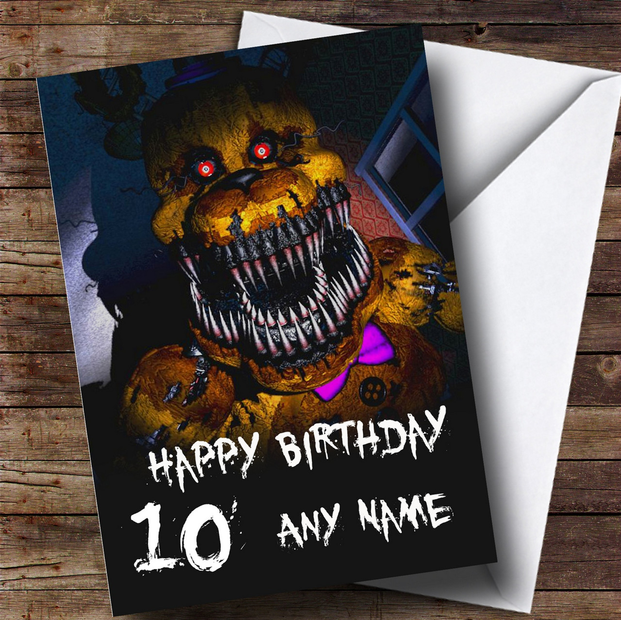 Personalised Fnaf Five Nights At Freddy's Mangle Children's Birthday ...