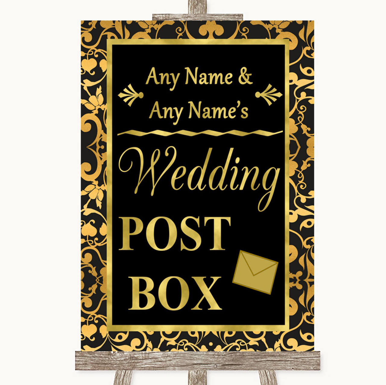 damask card box