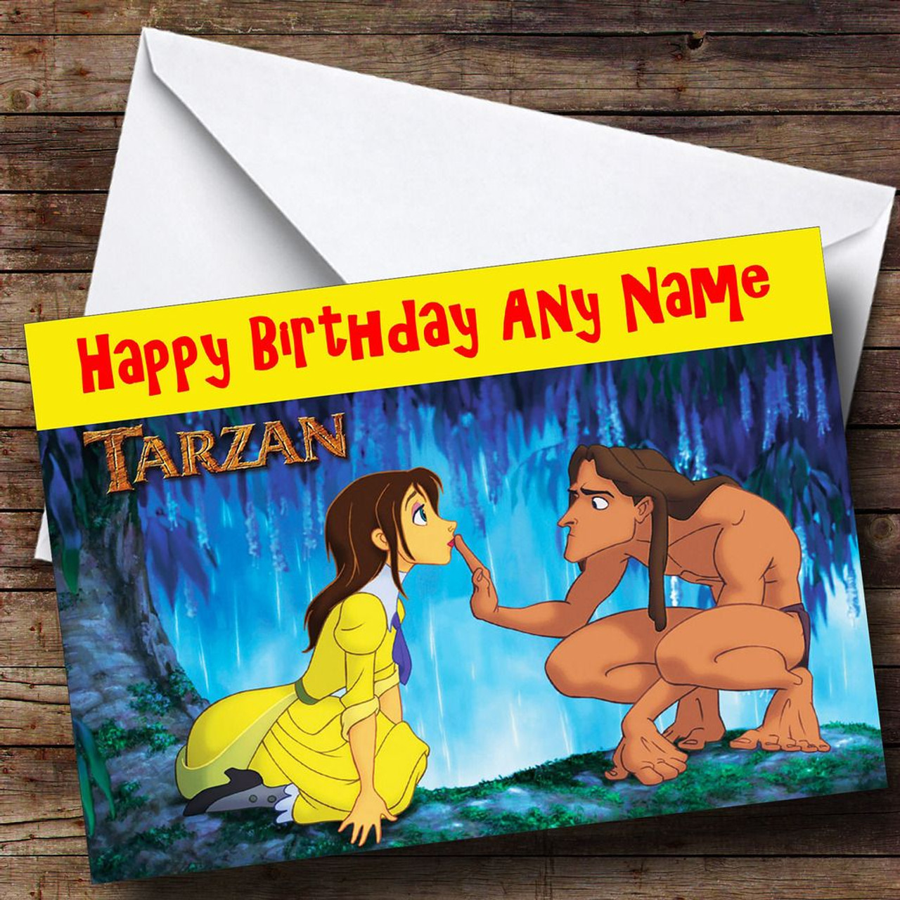 Tarzan Personalised Birthday Card - The Card Zoo