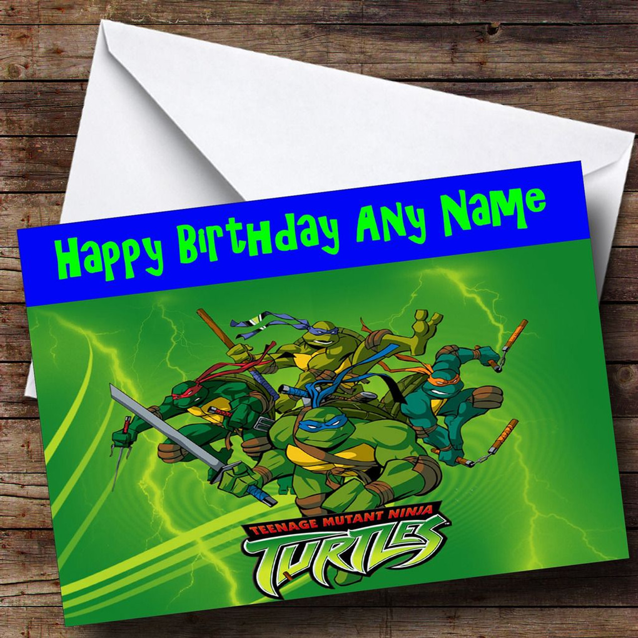 Download Teenage Mutant Ninja Turtles Personalised Birthday Card - The Card Zoo