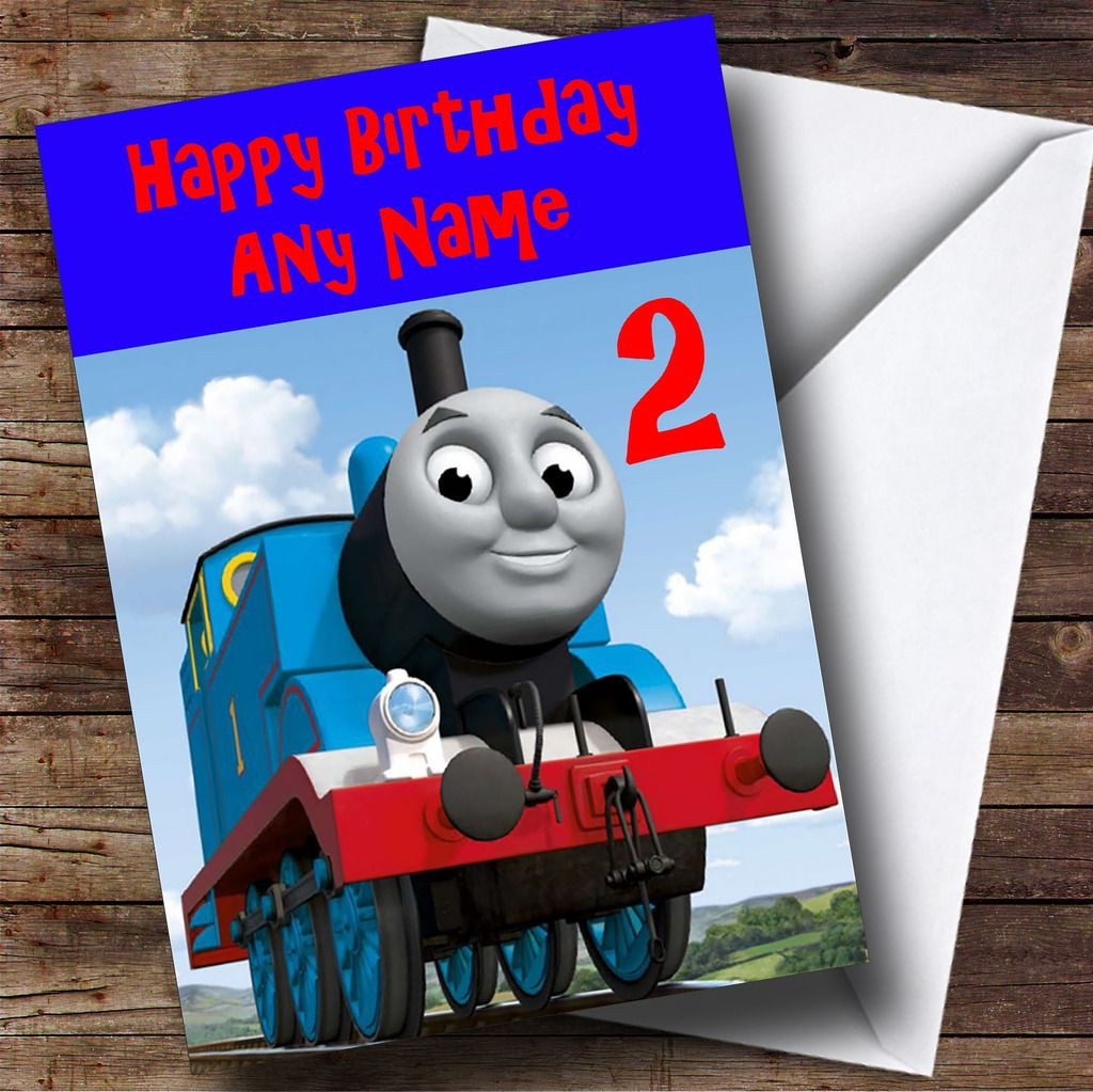 Thomas The Tank Personalised Birthday Card - The Card Zoo