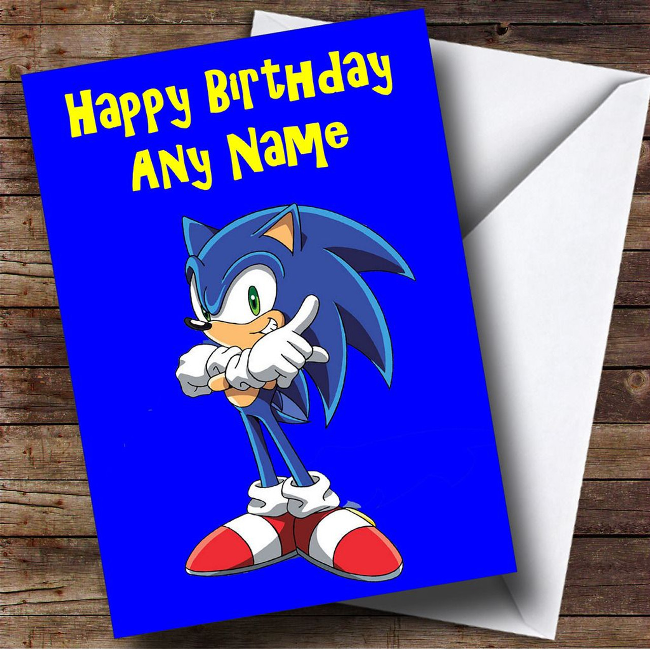 free printable sonic birthday card