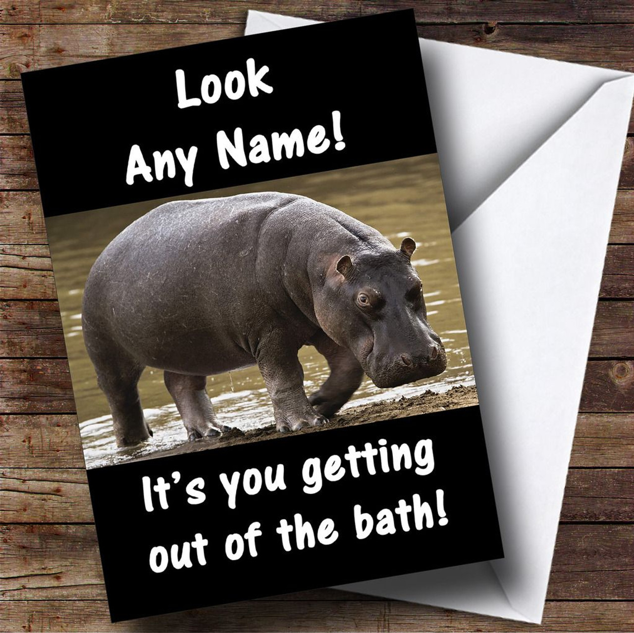Hippo Fat Joke Insulting & Offensive Funny Personalised Birthday