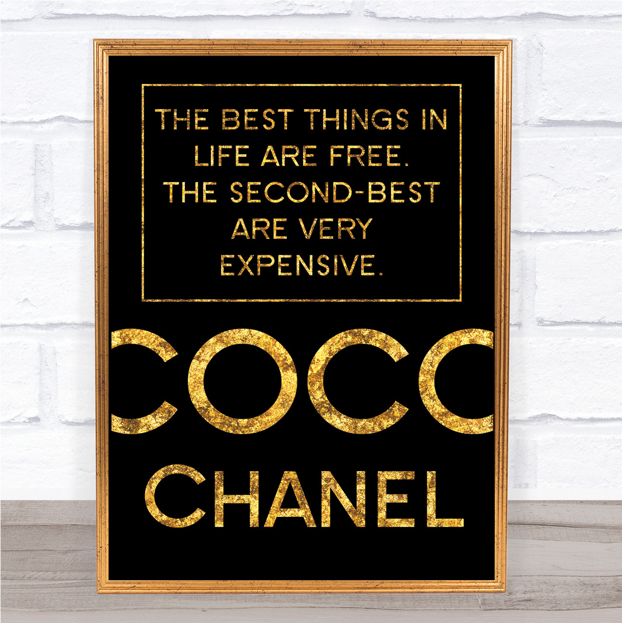 The Best Things In Life Are Free, The Second Best Are Very Expensive, Coco  Chanel Quote, Chanel Bedroom Print, Chanel Wall Art, Bedroom Sign