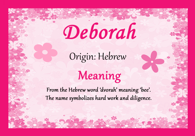 3dRose Gartenflagge – Personalisiert Mit Name Deborah/Debra In Hebräischer Schrift (30,5x45,7 Cm)