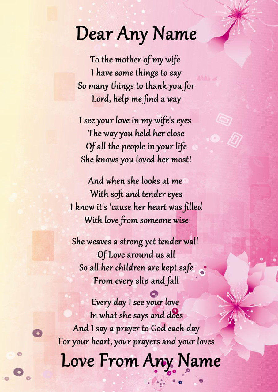 birthday words for a wife and a mother