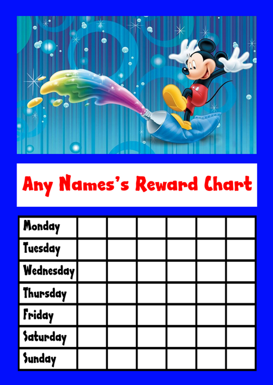 Mickey Mouse Reward Chart