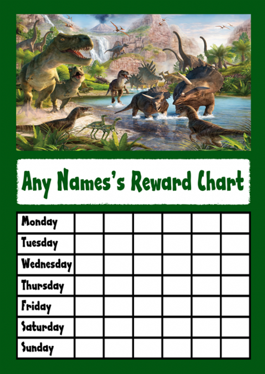 Dinosaur Reward Chart And Stickers