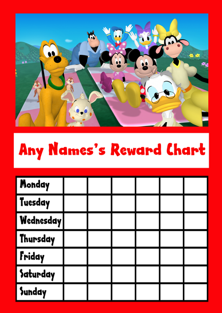 Mickey Mouse Job Chart