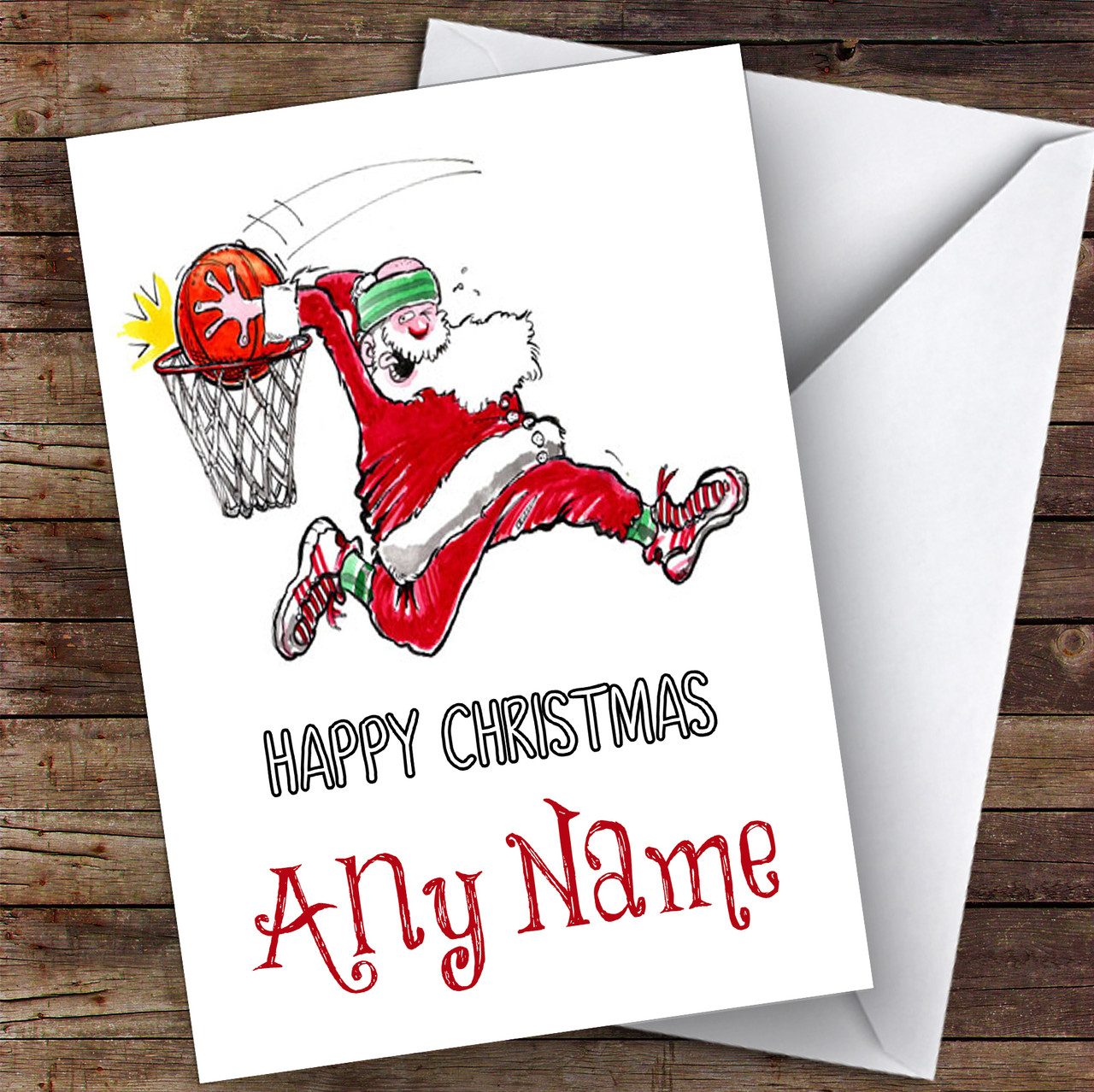 Get Santa Slam Dunk Basketball Hobbies Personalised Christmas Card For iPhone Wallpaper Santa Slam Dunk Basketball Hobbies Personalised Christmas Card Free HD