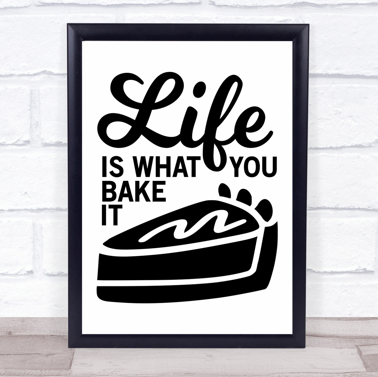 Life is short Poster Cake Wall Art Kitchen Wall Art Quotes Kitchen Art  Prints Funny Wall A4 UNFRAMED : Amazon.co.uk: Handmade Products