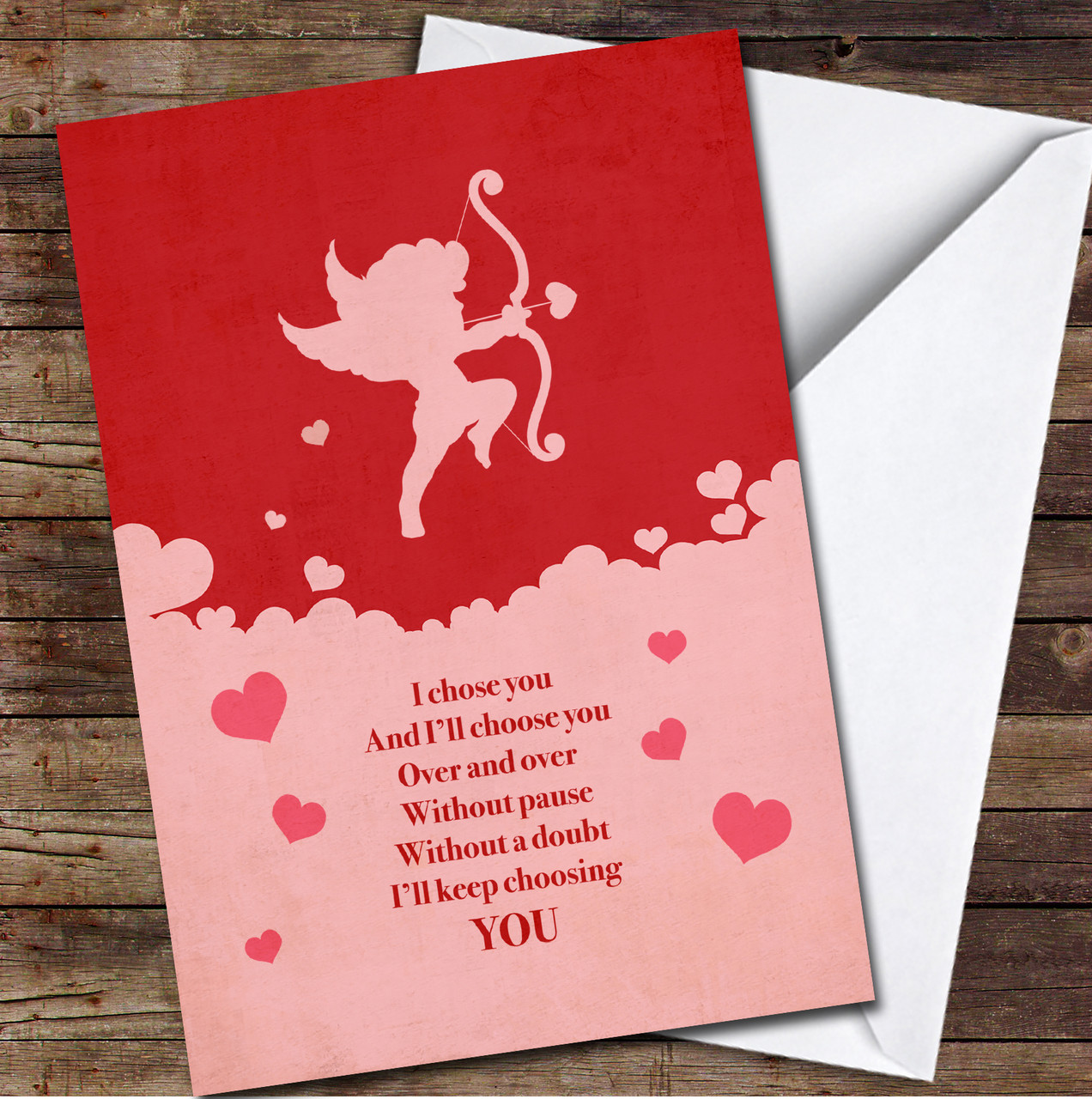 Vintage Cupid Angels Personalised Valentine's Day Card - The Card Zoo
