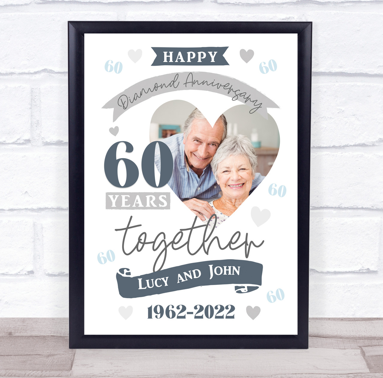 Shining Diamond 60th Wedding Anniversary Card