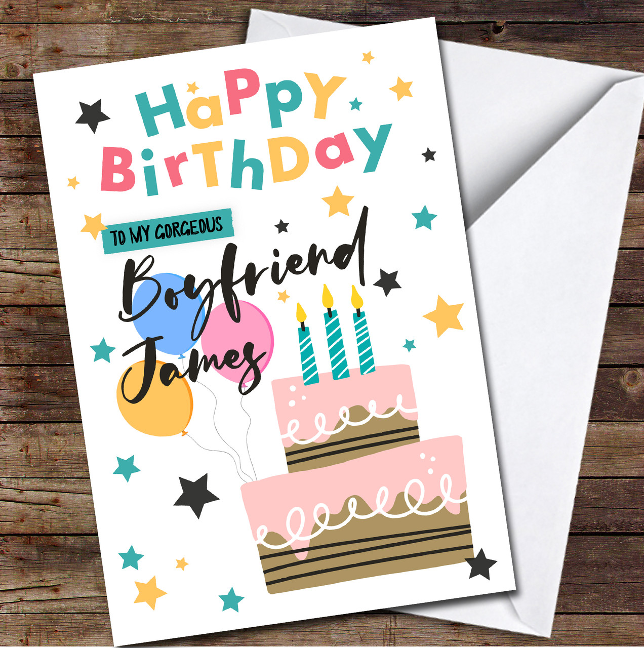 birthday card for boyfriend template