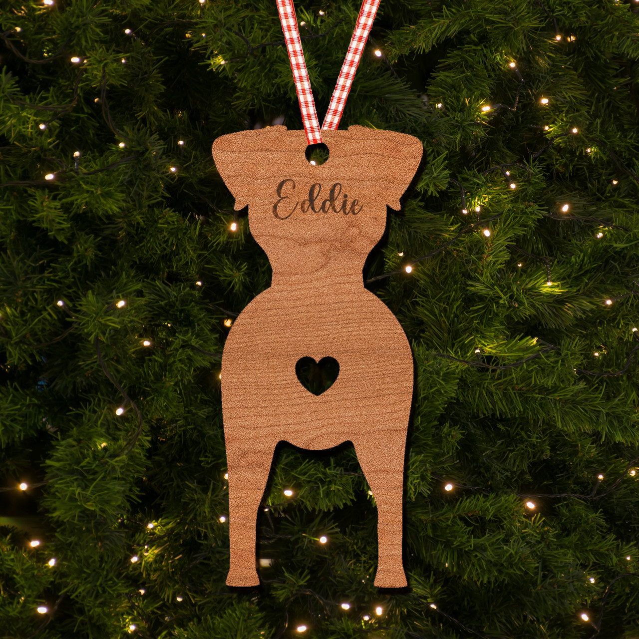 Jack Russell Terrier Dog Bauble Ornament Personalised Christmas