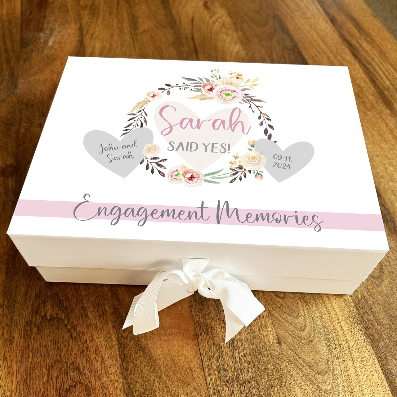 Personalised Engagement Gift Hoop