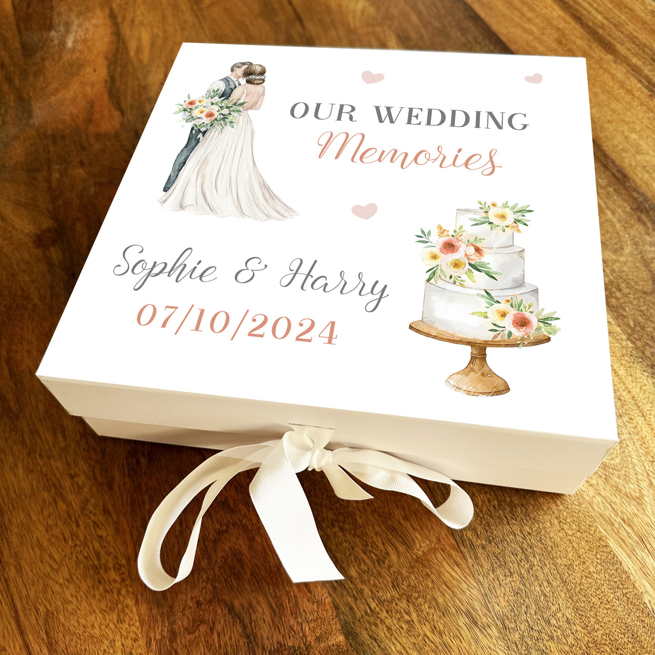 Rich Cake Box - Seven Colours Wedding Card