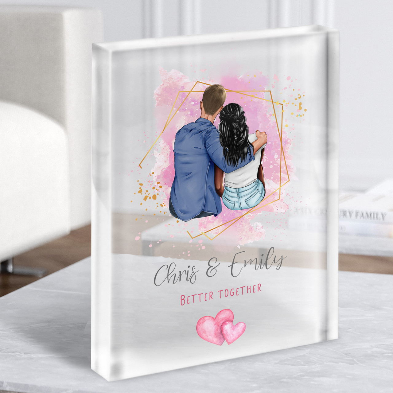 Valentine's Gifts for Wife - Engraved Acrylic Block