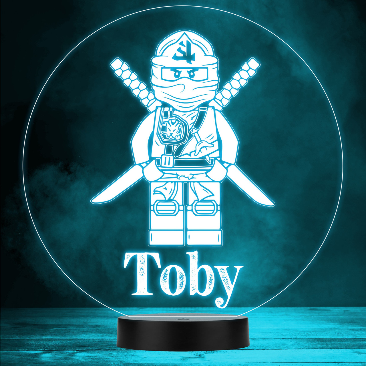 Ninjago Ninja Character Colour Changing Led Lamp Personalised Gift