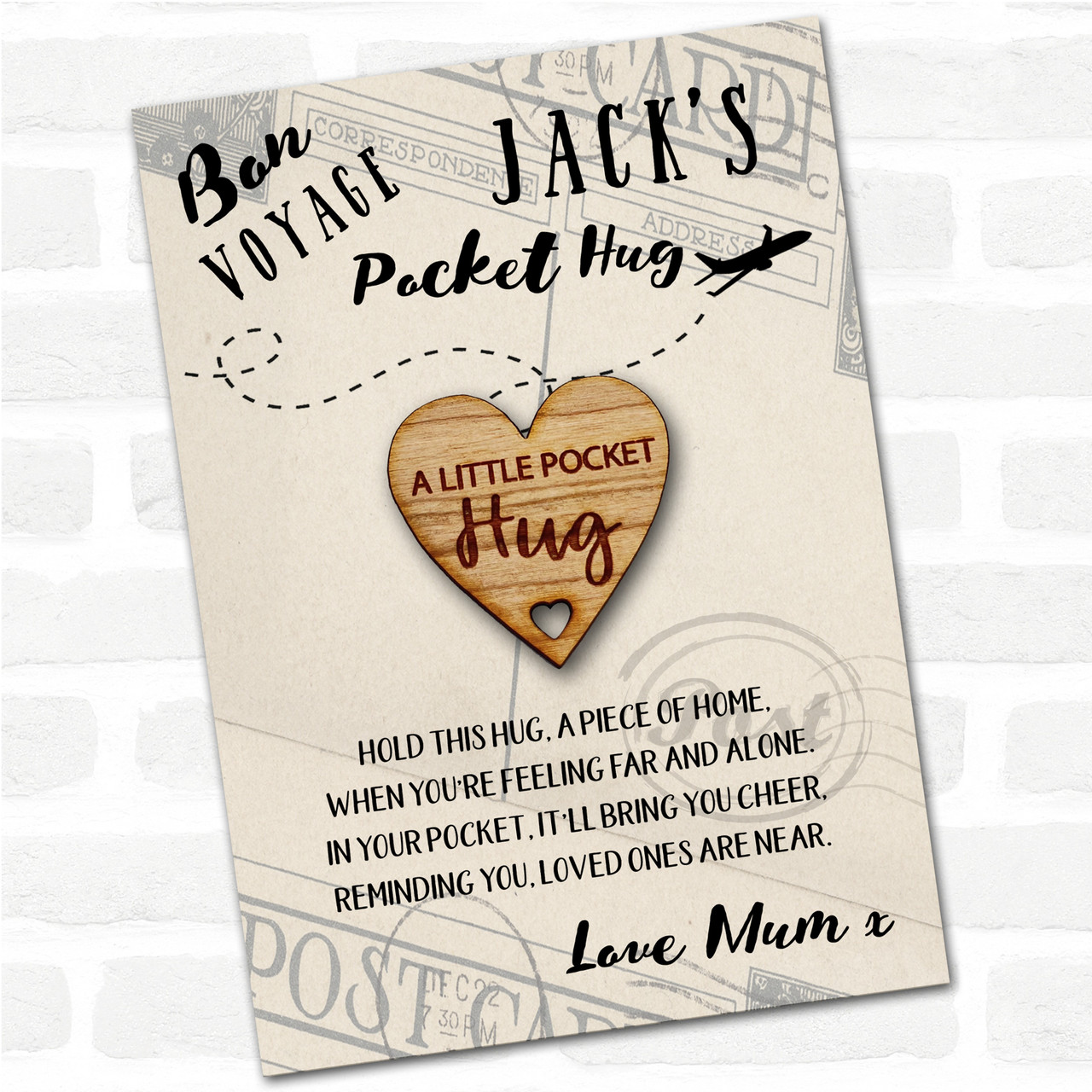 Pocket Hug. Keepsake. Love Token.gift. Missing You,sending Hugs,heart