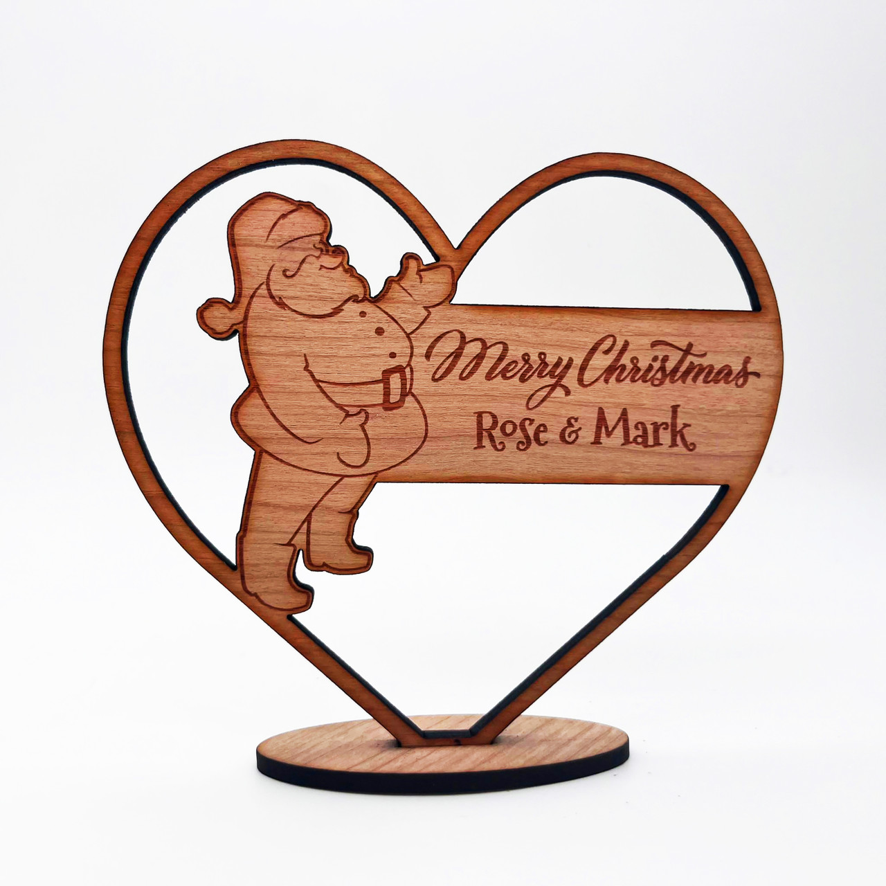 Couple Heart WoodCarving - Erode Gifts Shop