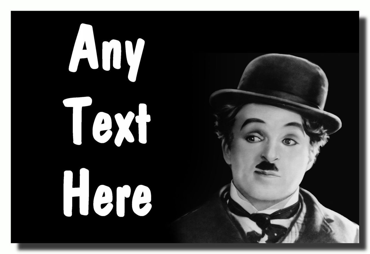 husmor atlet konjugat Charlie Chaplin Personalised Jumbo Fridge Magnet - The Card Zoo