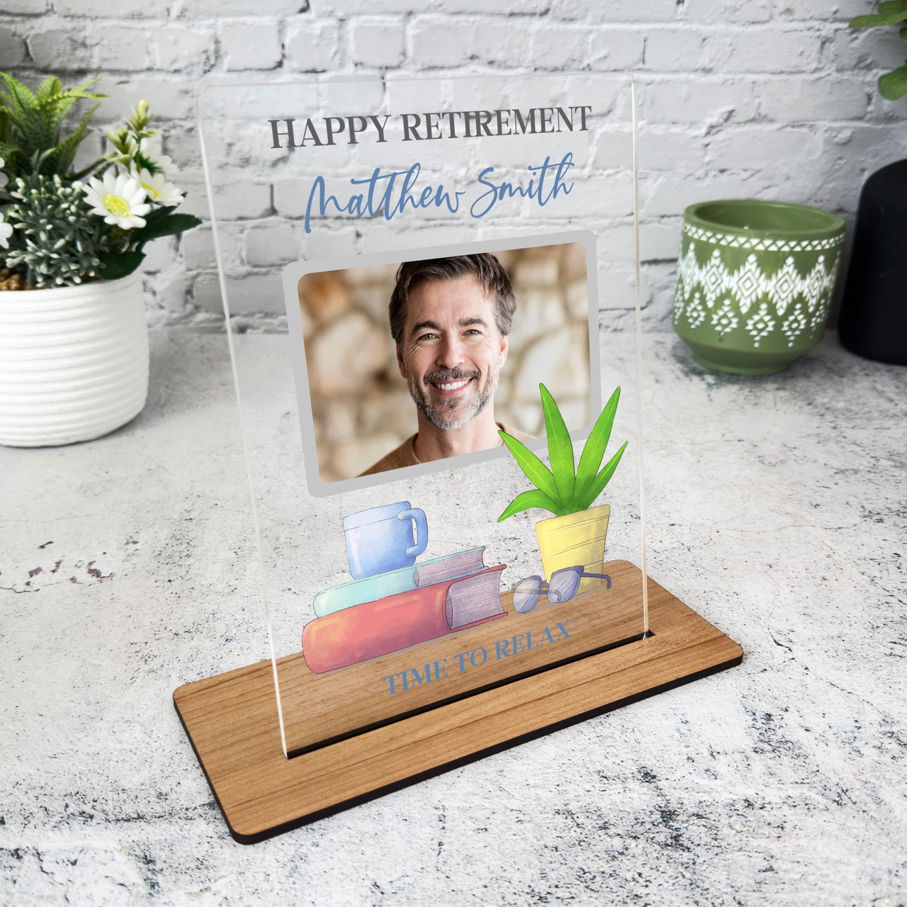 Happy Retirement Gift Books Time To Relax Photo Personalised Gift