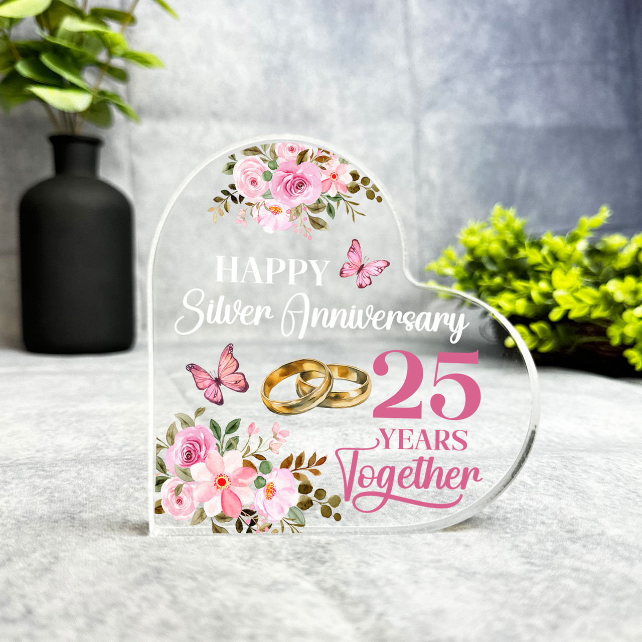 For Husband Silver Wedding Anniversary Gift: Personalised Coin For