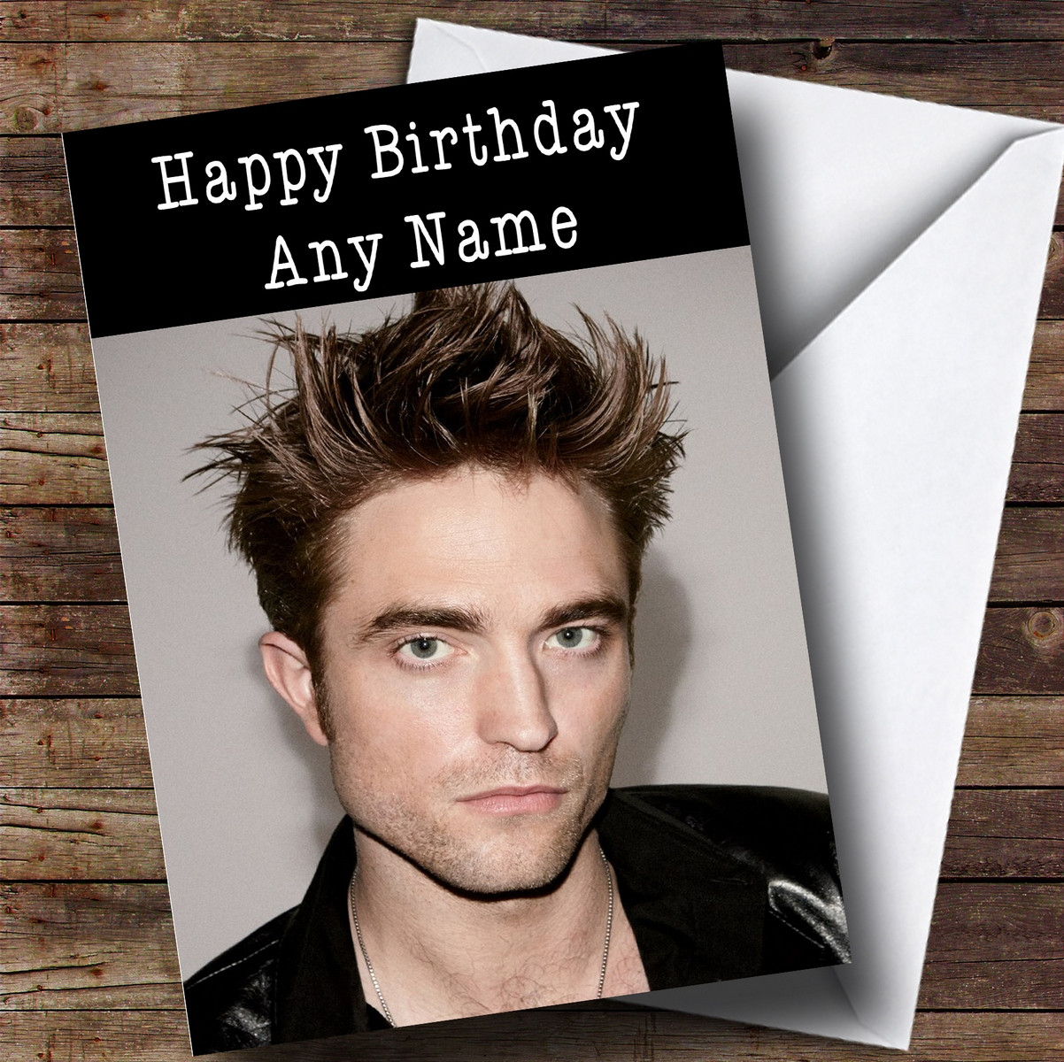 Personalisierte Geburtstagskarte Personalisiert Edward Cullen / Robert Pattinson Geburtstagskarte – Grusskarte Für Jeden Anlass Pendleton Cardigan